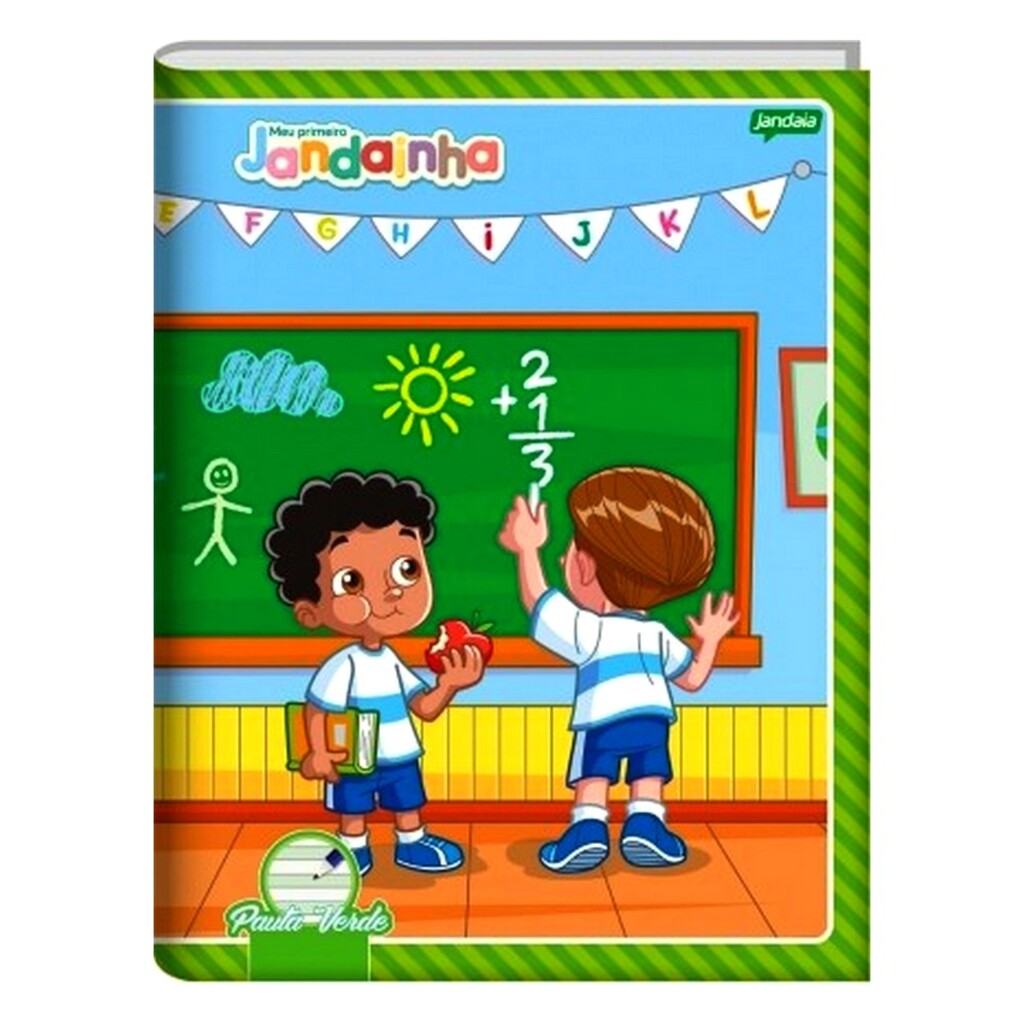 Caderno Brochura Capa Dura Costurado Pauta Verde 40 Fls 190x248 Meu Primeiro Jandainha Unitário Jandaia 5835977