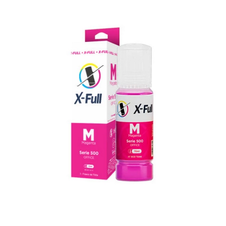 Tinta Cartucho Epson 504 544 MG Magenta 70ml X-Full Corante Potencial Suprimentos 504544 MG CX