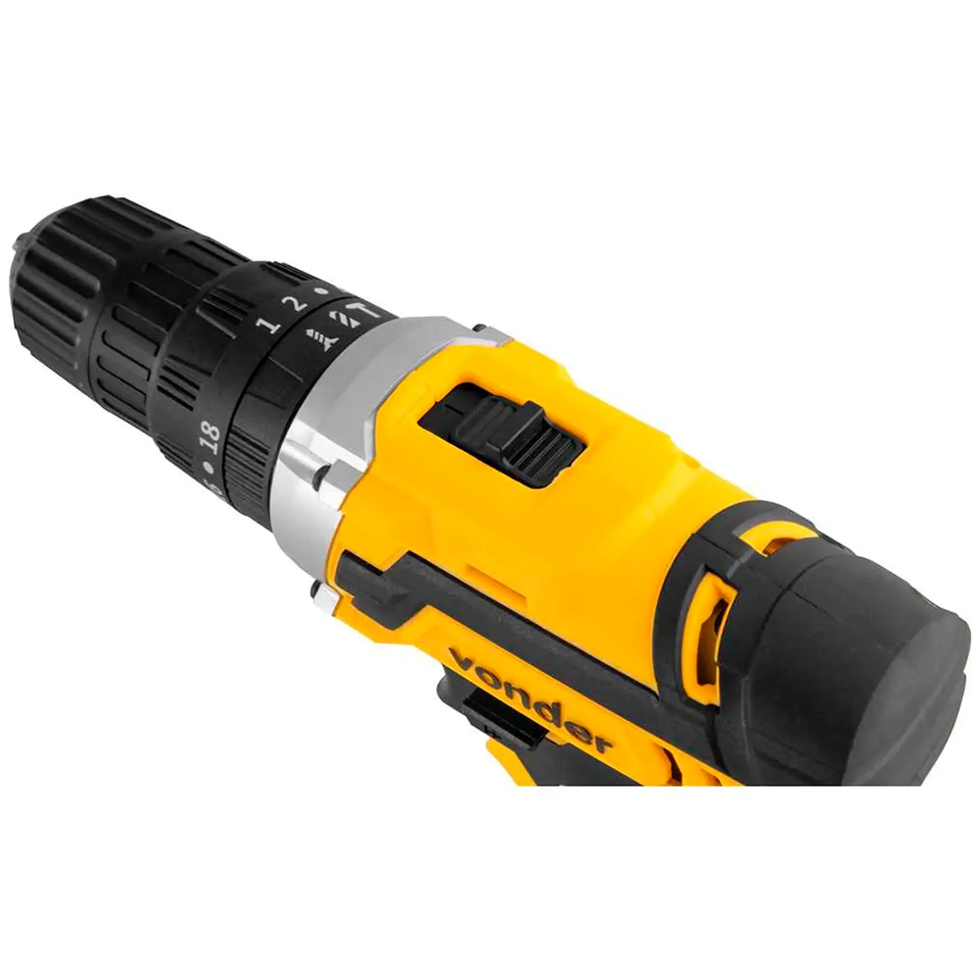 Parafusadeira Furadeira de Impacto Vonder Bateria 3/8 Polegadas PFV 238I - Preto/Amarelo - Bivolt