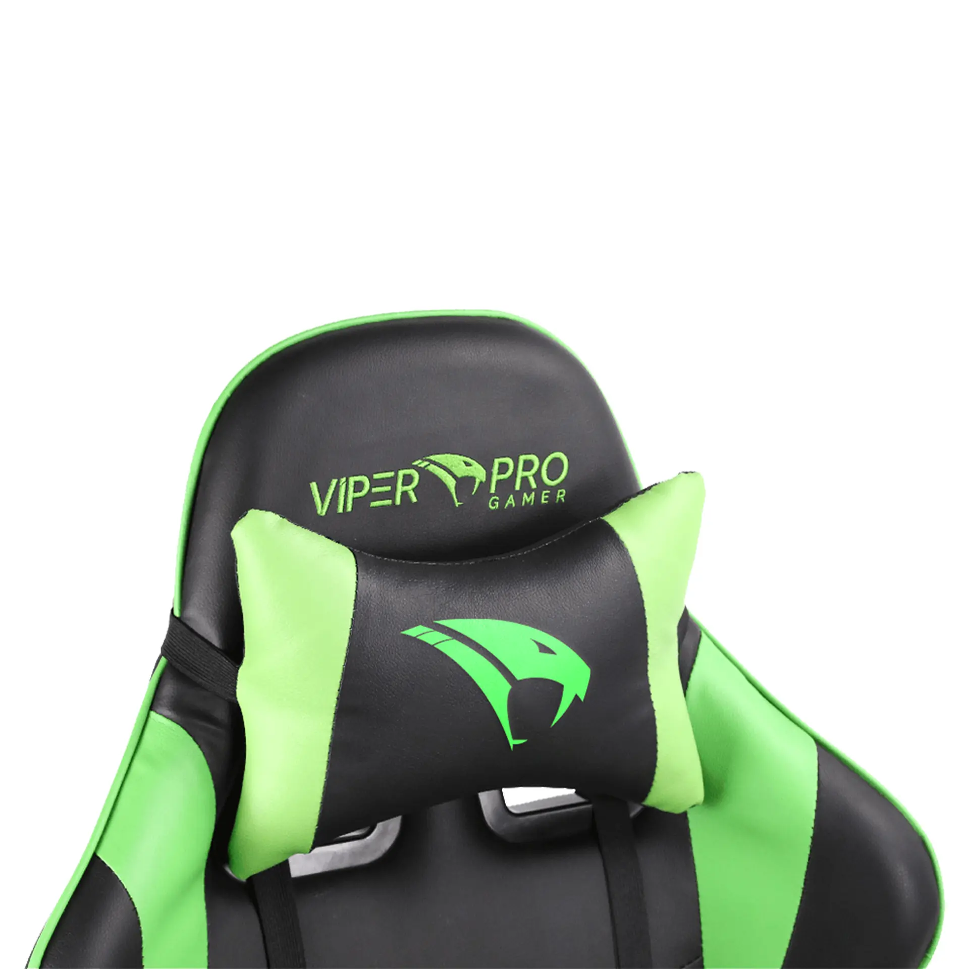 Cadeira Gamer Viper Pro Naja Giratória com Encosto Reclinável - Preto/Verde