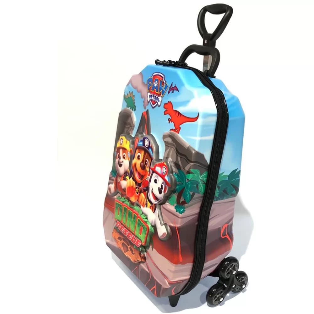 Mochila com Rodas Infantil Diplomata Patrulha Canina Rodinha Tripla Grande