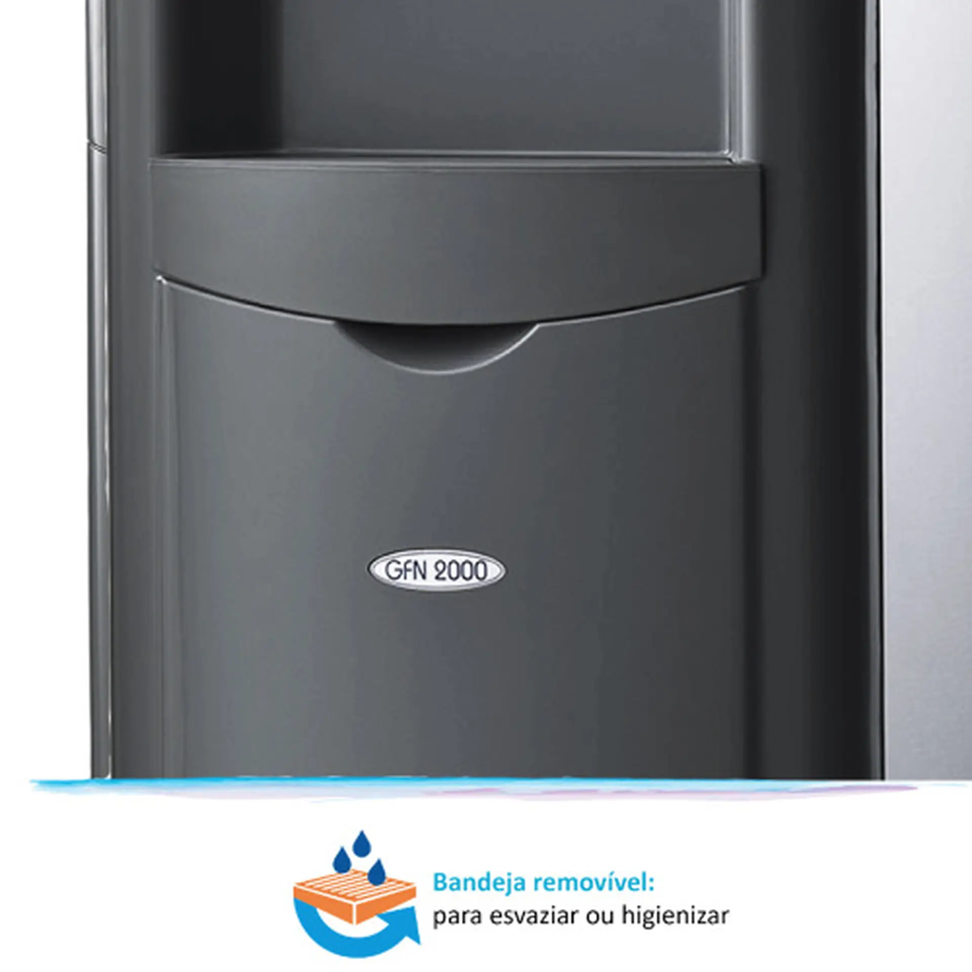 Bebedouro de Água Eletrônico Coluna Bandeja Removível IBBL GFN 2000 - Prata - 110 Volts