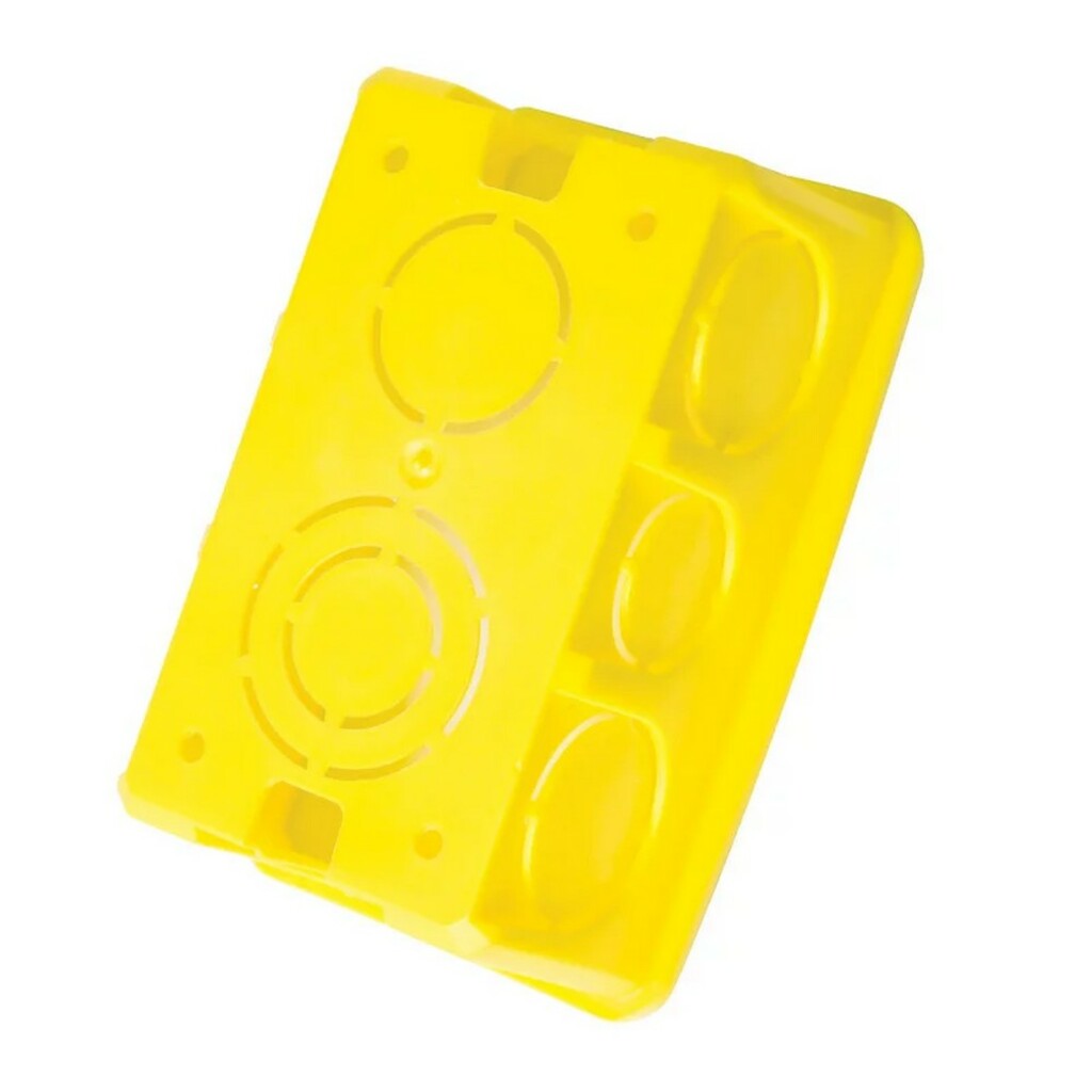 Caixa de Embutir 4X2 PVC Amarelo Tramontina - 57500/044