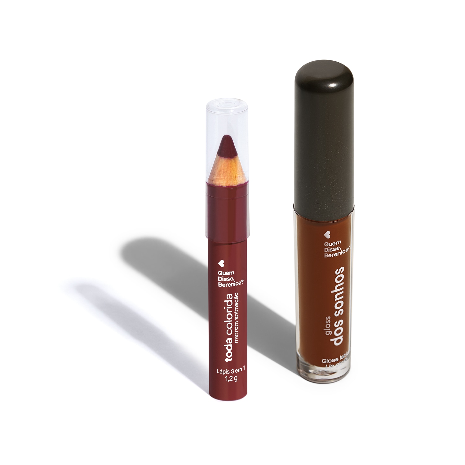 Kit Quem Disse, Berenice? Lábios Incríveis Duo Marrom (2 Produtos)
