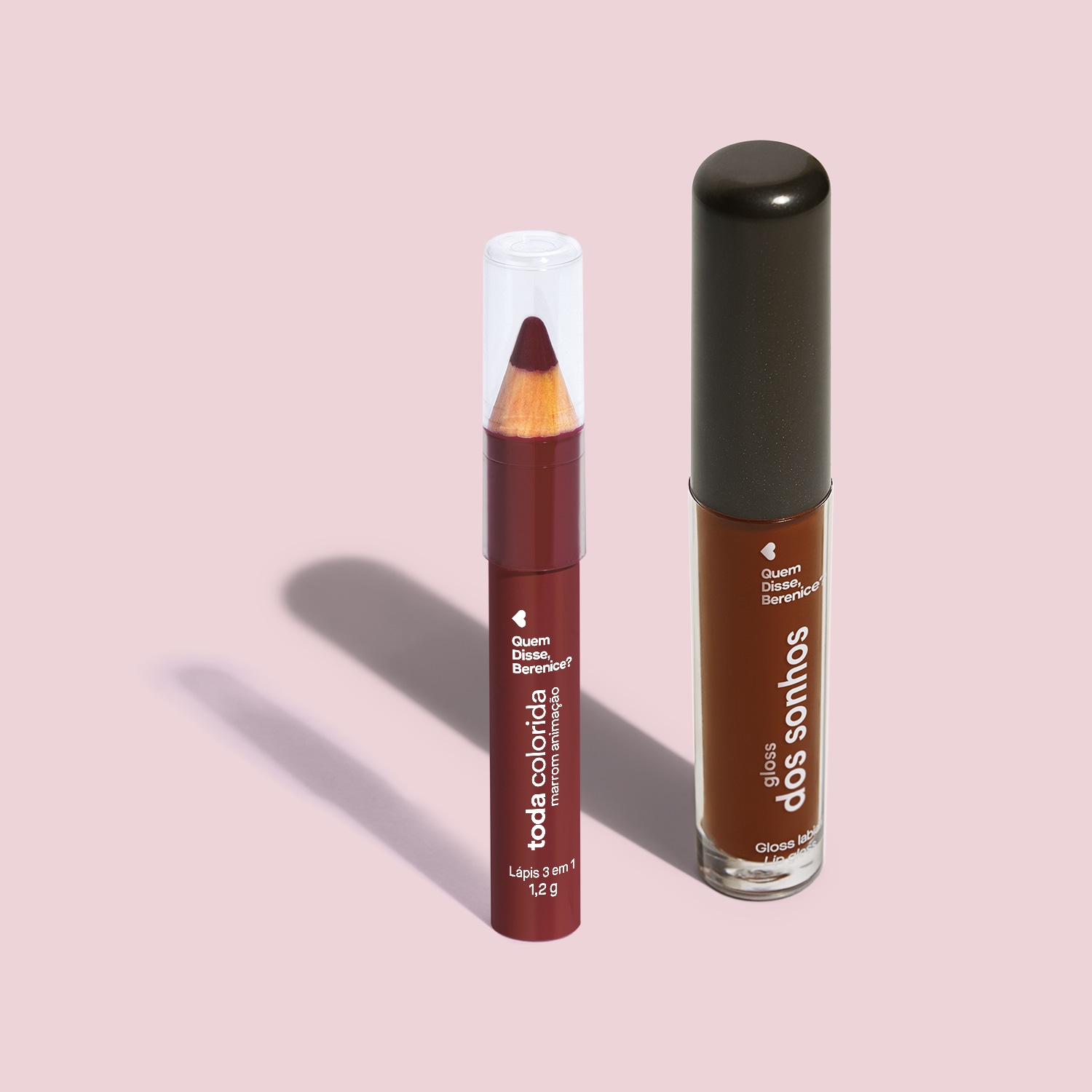Kit Quem Disse, Berenice? Lábios Incríveis Duo Marrom (2 Produtos)
