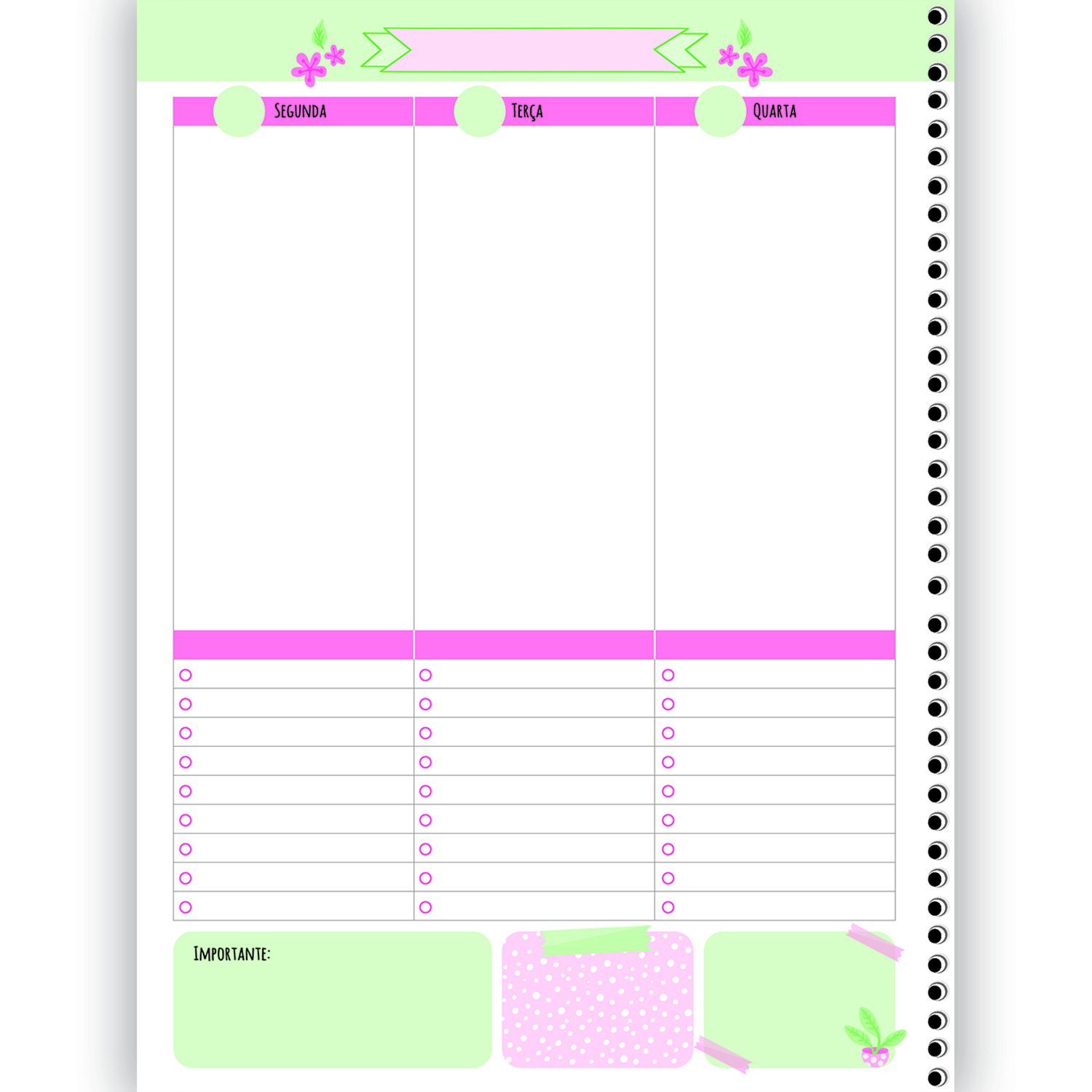 Planner São Domingos Be Mine Permanente Espiral 80 Folhas Sortido