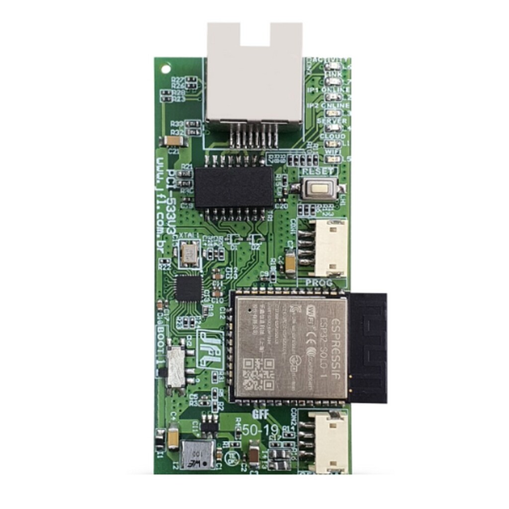 Modulo para Comunicação Ethernet WI-FI e Bluetooth com Suporte para Aplicativo de Celular JFL - ME-05 WB