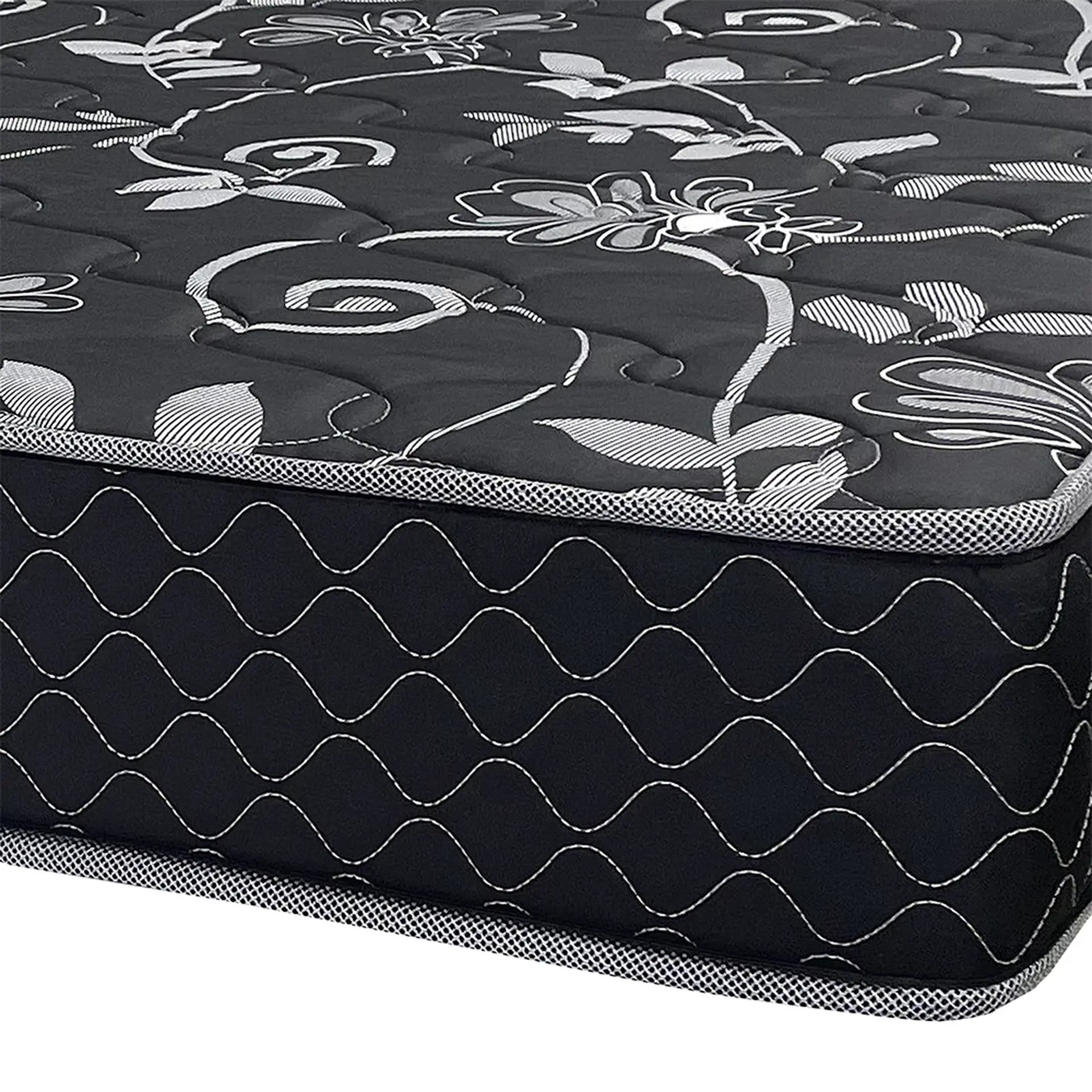 Colchão Solteiro de Espuma D33 Gazin Dunas 78x188 Double Face - Preto