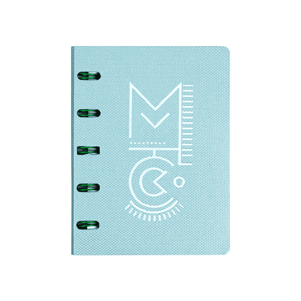 Caderno Ótima Systemflex Mettalic Mini 70 Folhas Verde