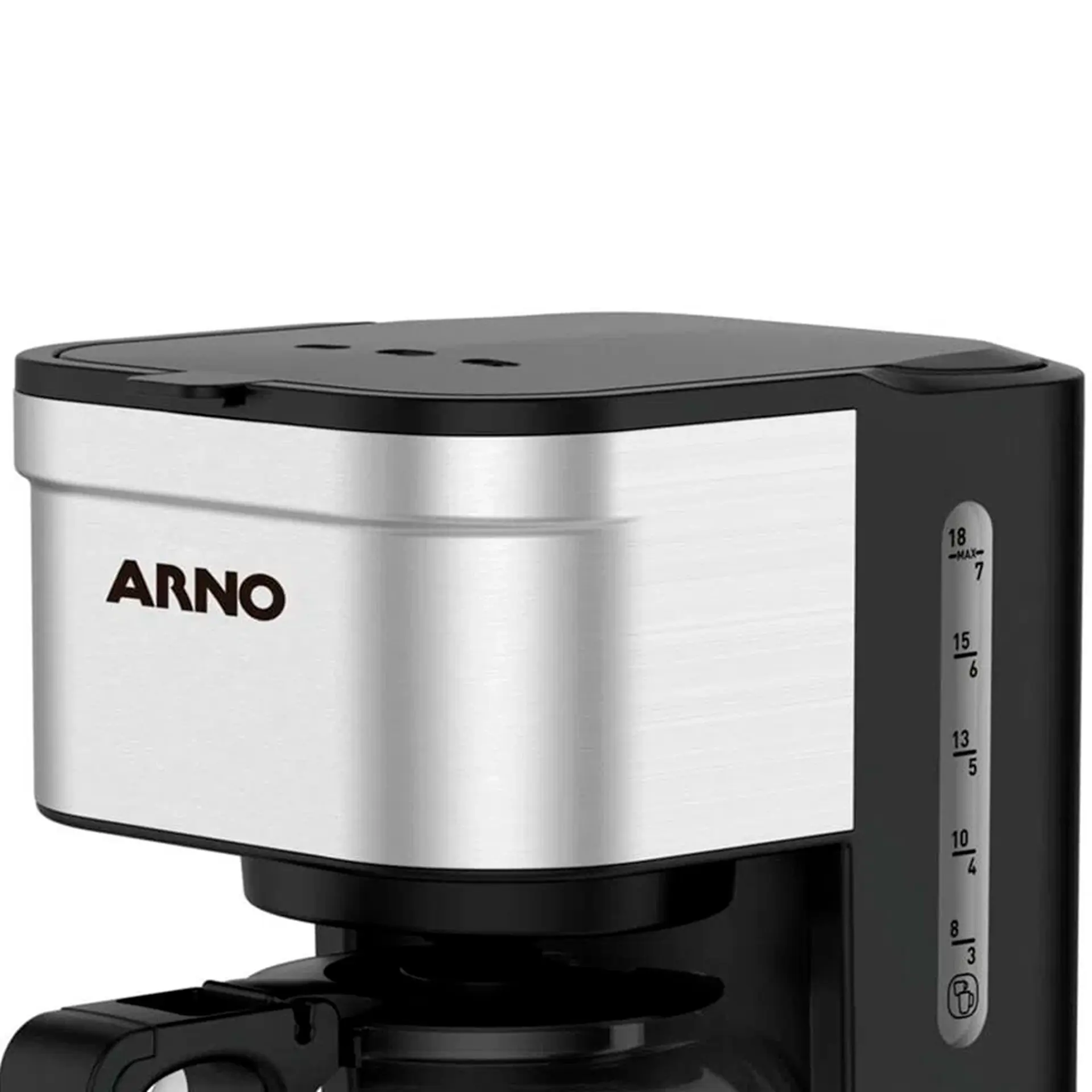 Cafeteira Elétrica Arno Filtro Preferita CFPF 18 Xícaras - Preto/Inox - 110 Volts