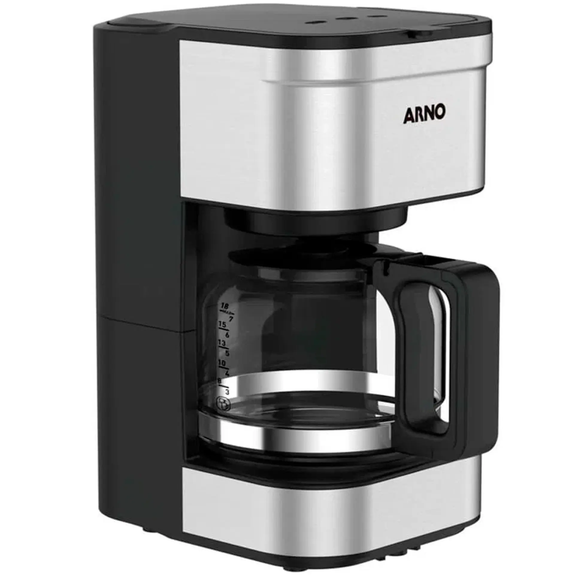 Cafeteira Elétrica Arno Filtro Preferita CFPF 18 Xícaras - Preto/Inox - 110 Volts