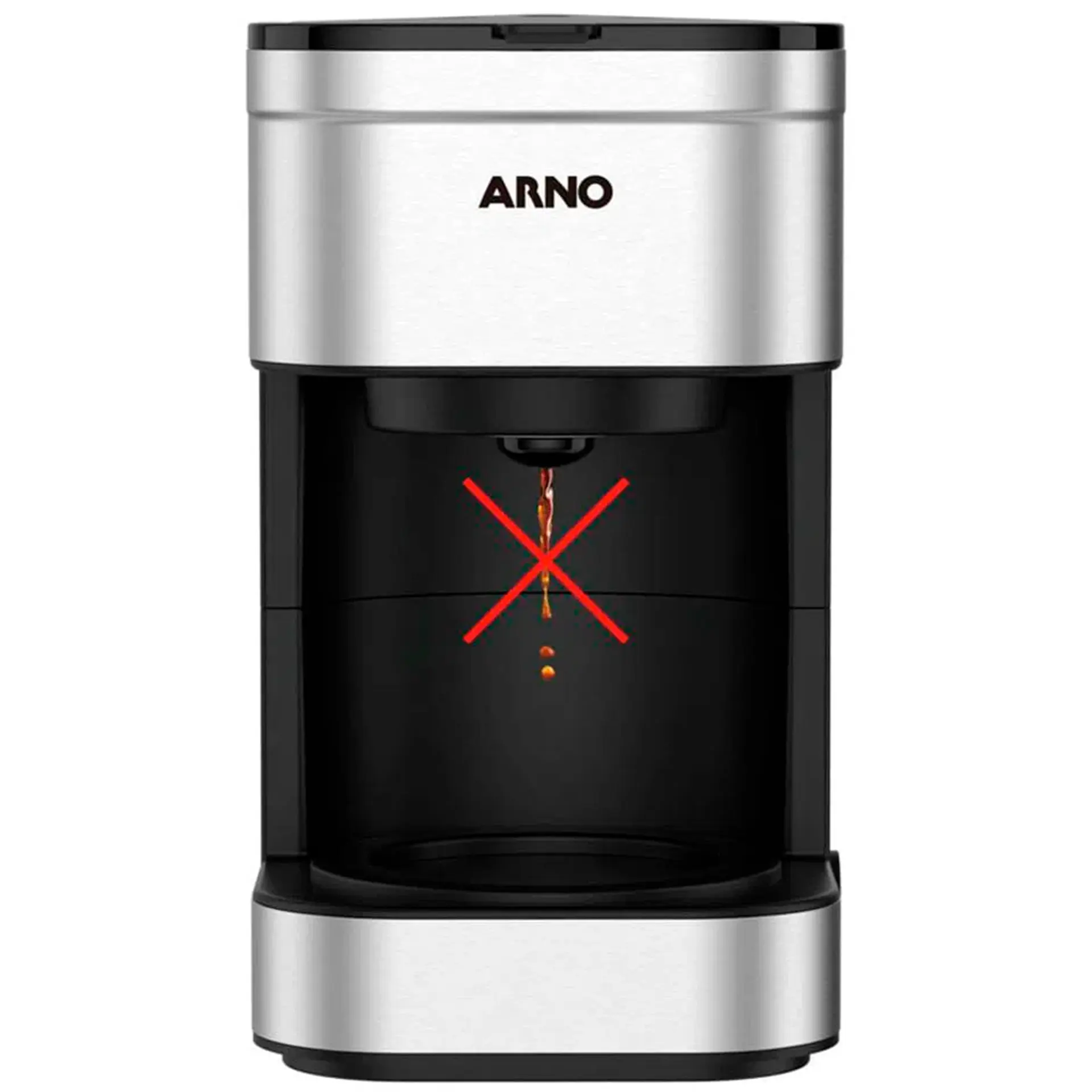 Cafeteira Elétrica Arno Filtro Preferita CFPF 18 Xícaras - Preto/Inox - 110 Volts