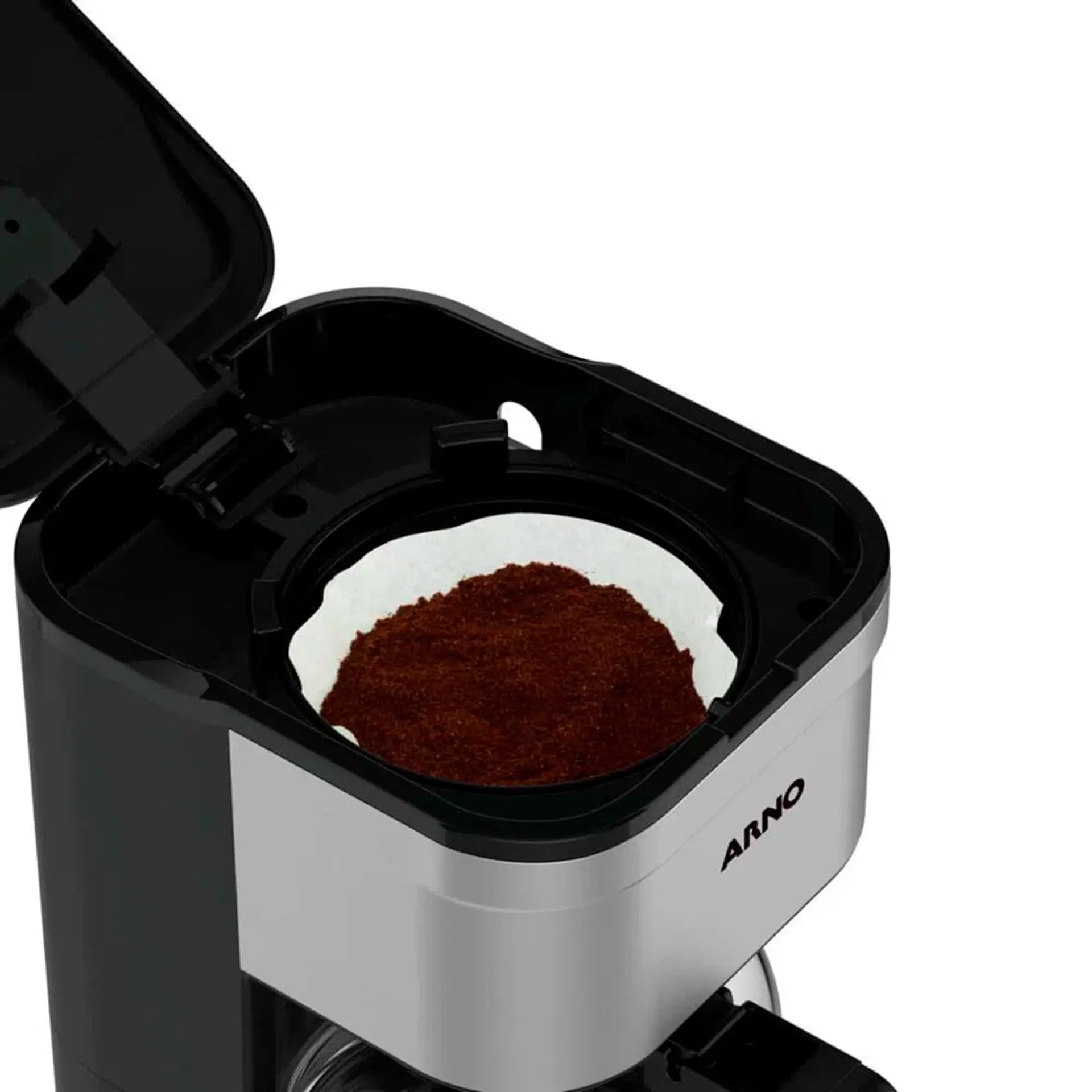 Cafeteira Elétrica Arno Filtro Preferita CFPF 18 Xícaras - Preto/Inox - 110 Volts