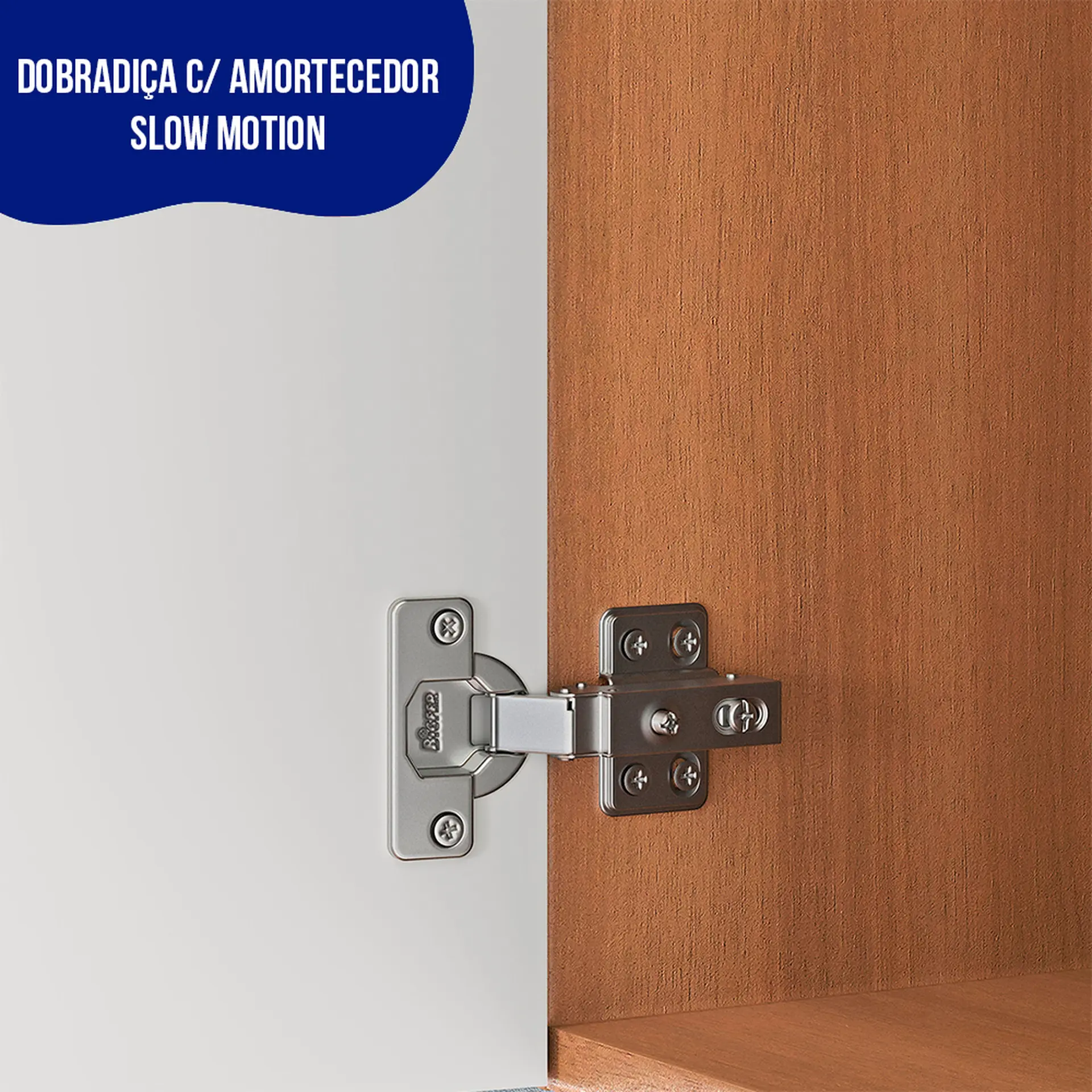 Balcão com Tampo 2 Portas em MDP 80cm Macadâmia Telasul - Freijo/Branco