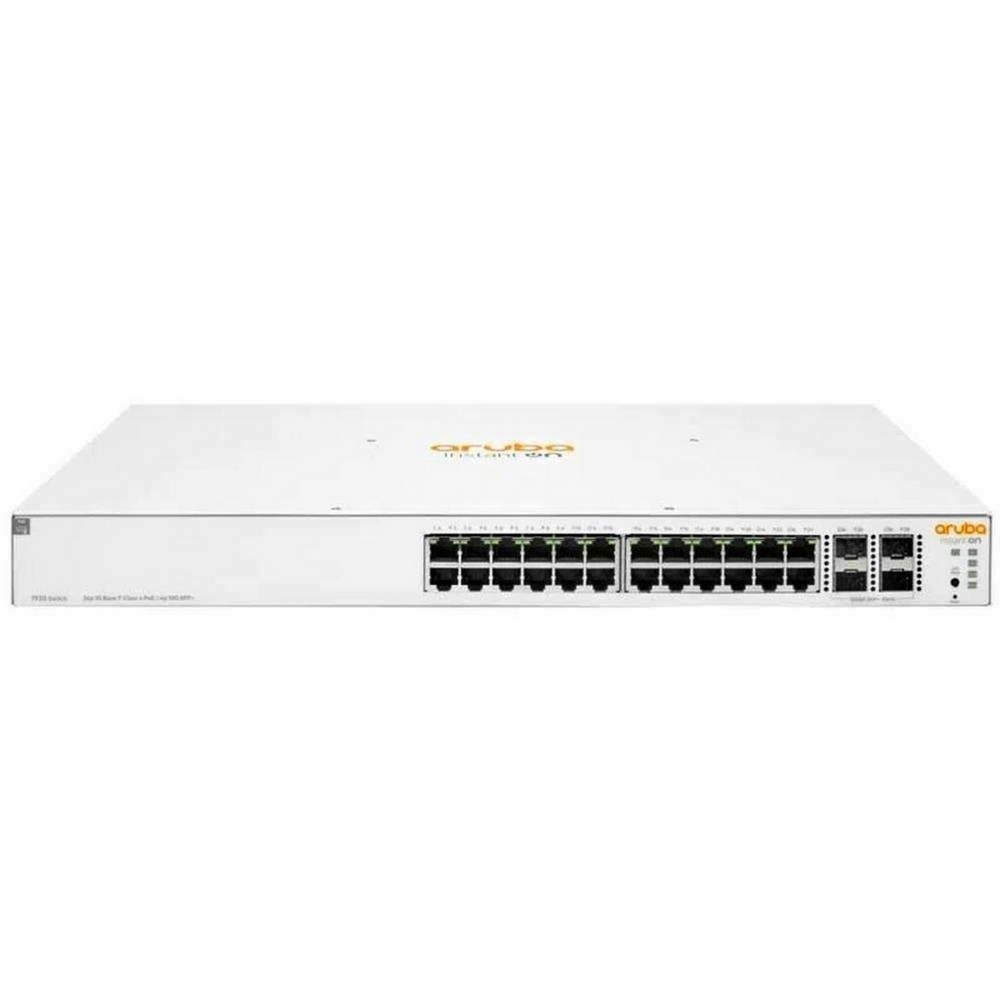 Switch PoE+ HP Aruba JL684B 24 Portas Gigabit 10/100/1000 Mbps 4P SFP 193024GPOE+ 370W