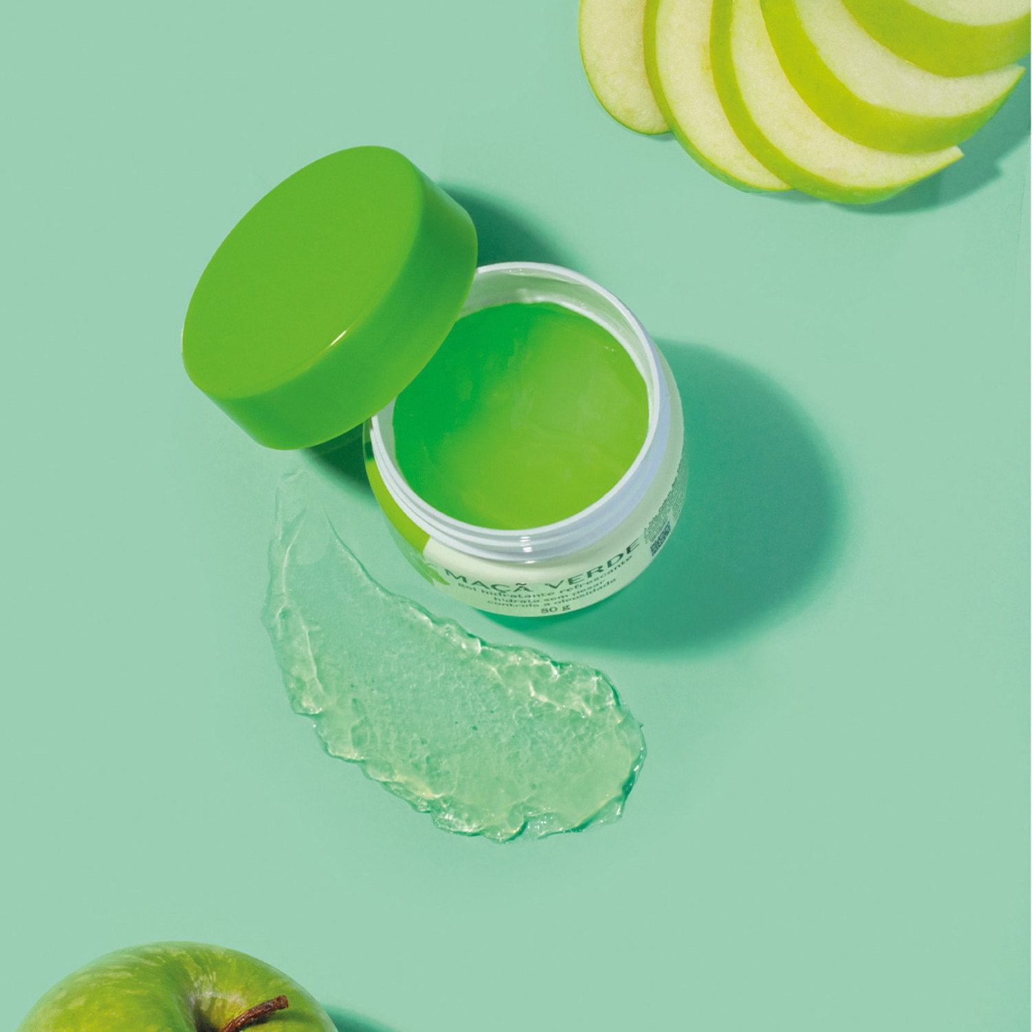 Gel Hidratante Refrescante Facial Cuide-se Bem Feira Maçã Verde 80g