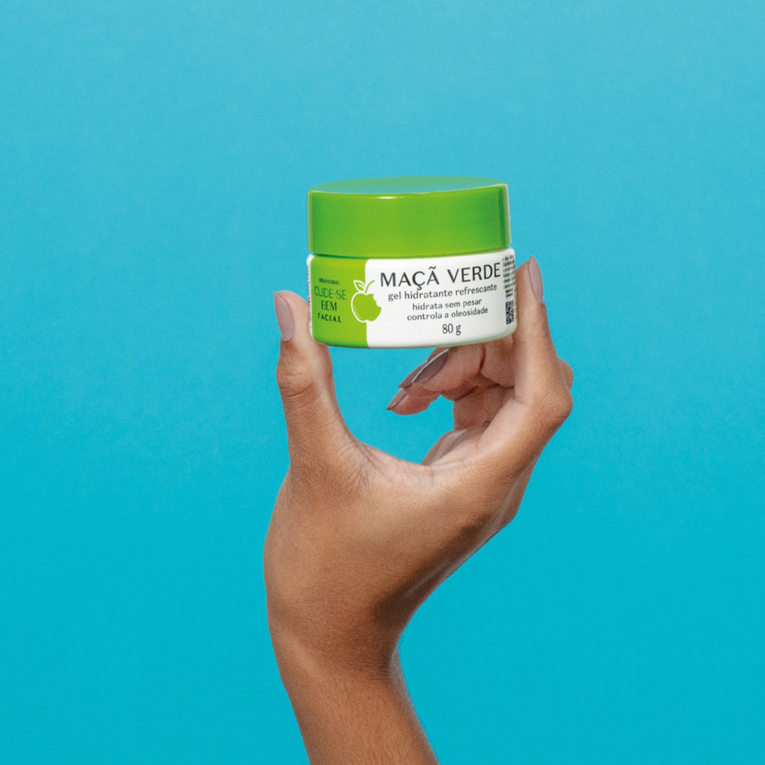 Gel Hidratante Refrescante Facial Cuide-se Bem Feira Maçã Verde 80g