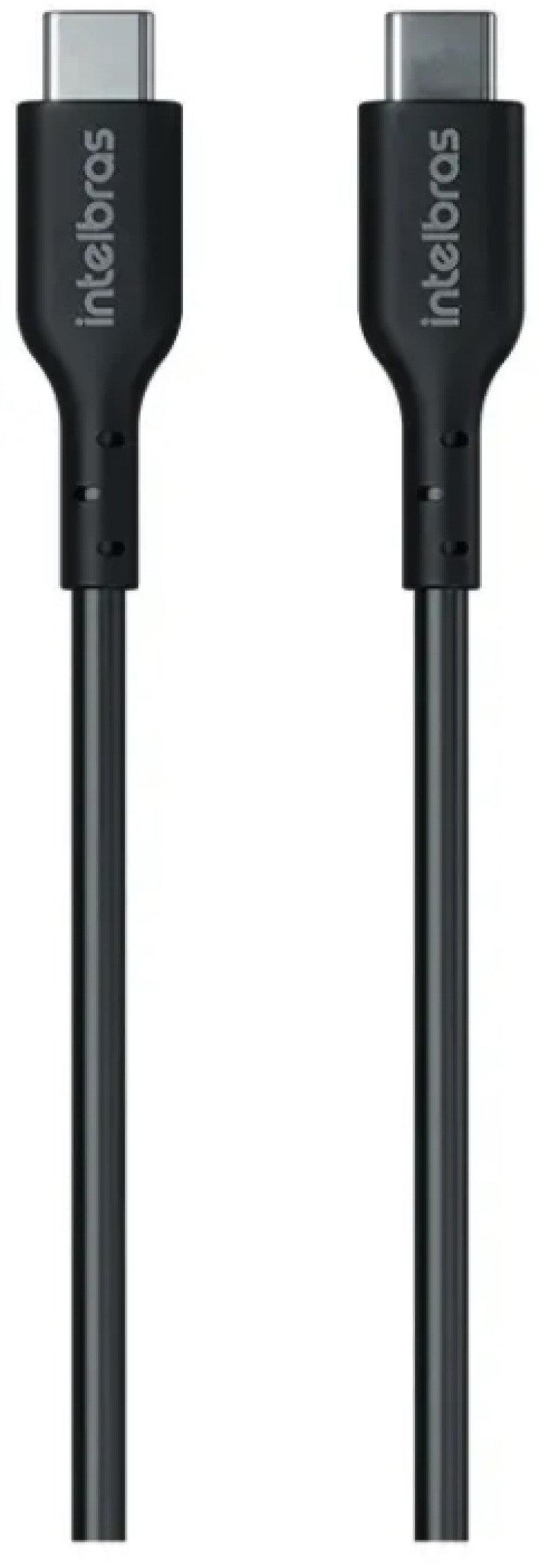 Cabo USB-C para USB-C 2m TPE Preto EUCC 20PP Intelbras