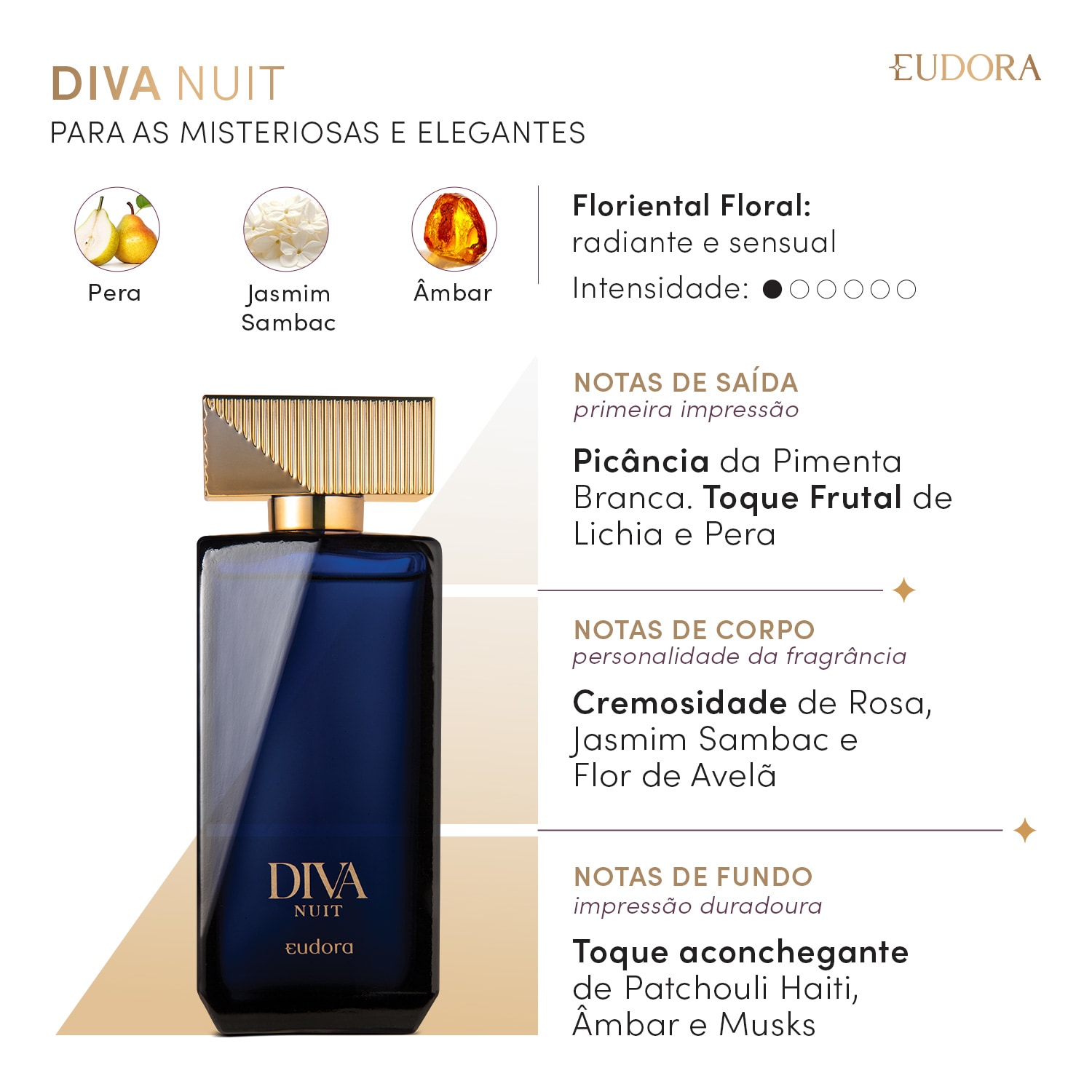 Diva Nuit Desodorante Colônia 100ml