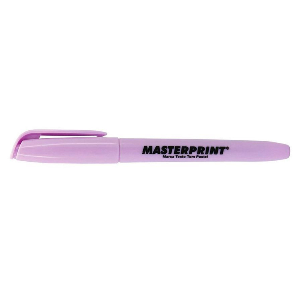 Caneta Marca Texto Lilás Pastel Caixa com 6 Unidades - Masterprint - MP612