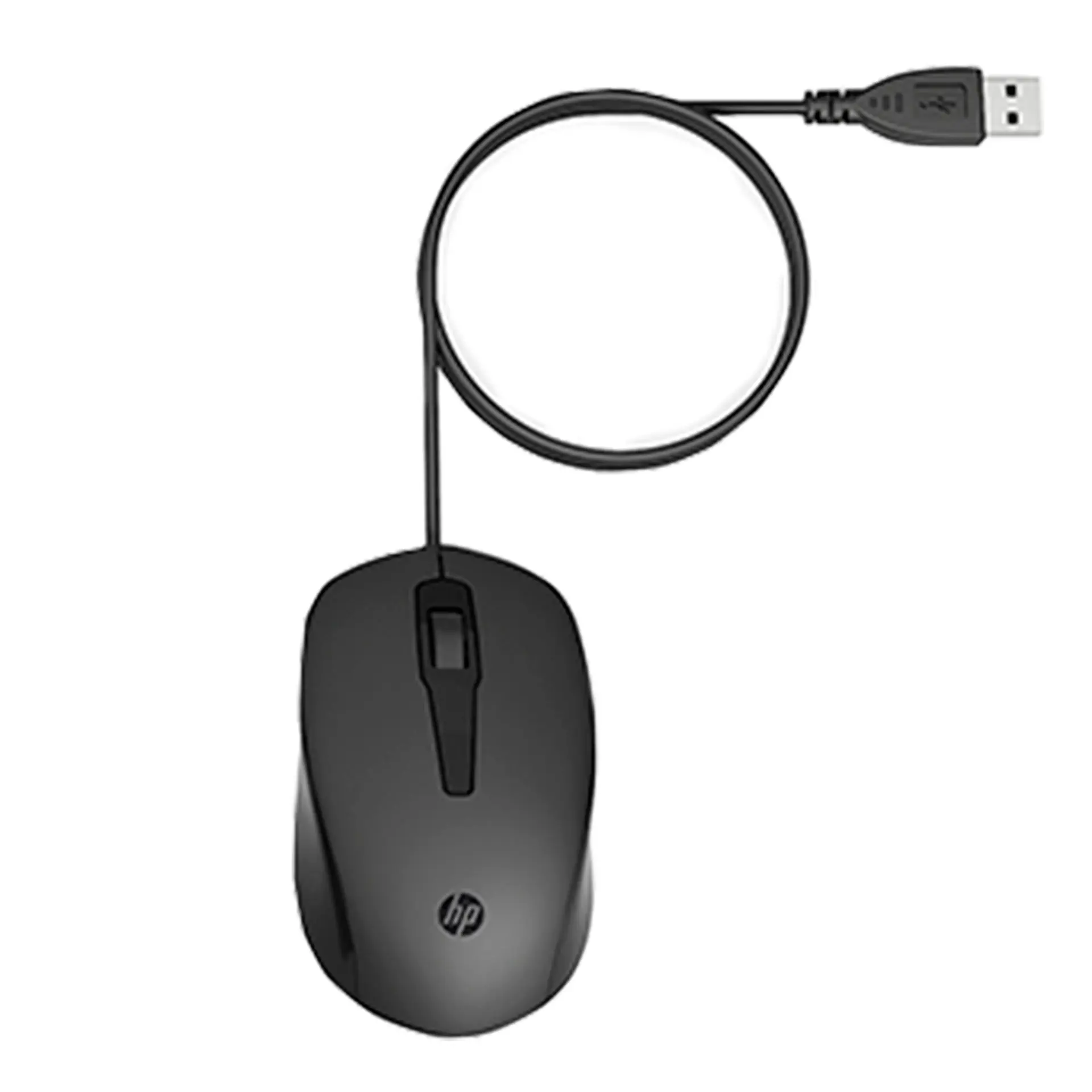 Kit Teclado e Mouse HP 150 LED USB com Fio - Preto - Bivolt