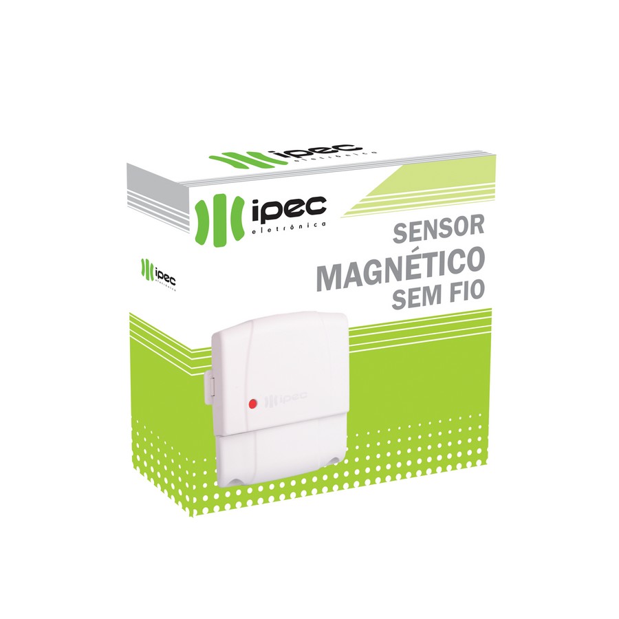 Sensor Magnético 433,92Mhz Sem Fio Ipec A2050 3V