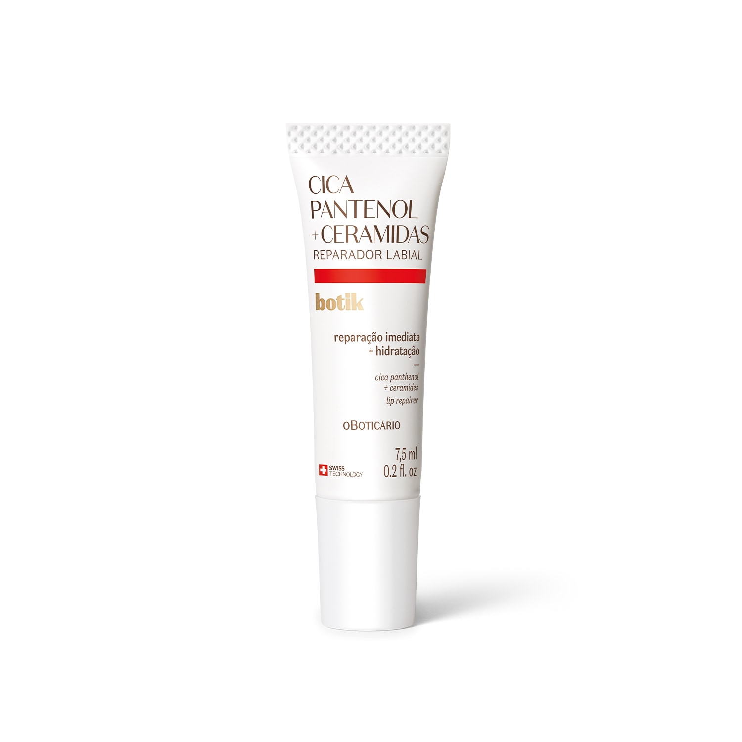Combo Botik Cica Pantenol E Ceramidas: Creme Facial Multirreparador Calmante 30g + Reparador Labial 7,5ml