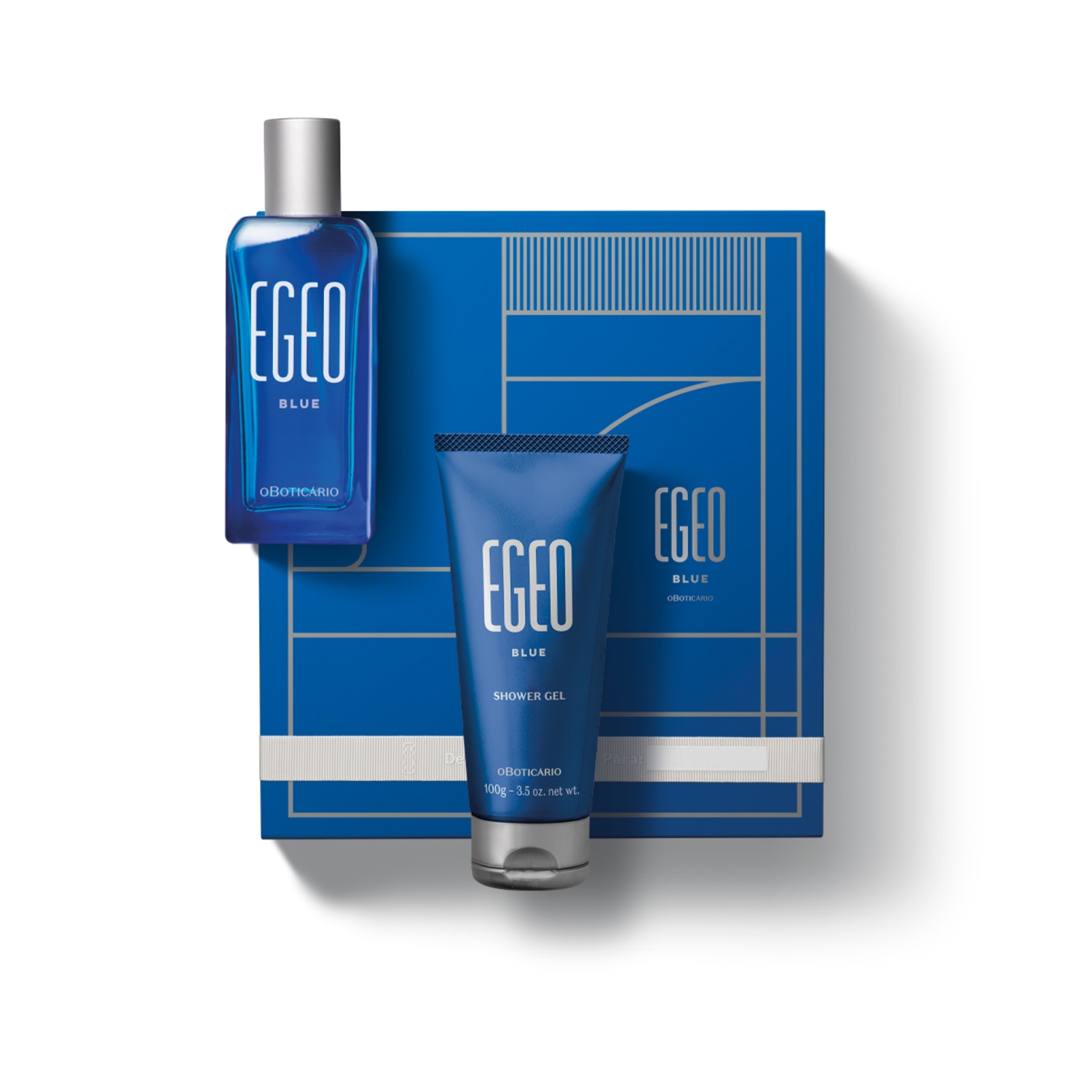 Kit Presente Egeo Blue: Desodorante Colônia 50ml + Shower Gel 100g