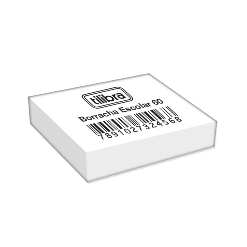 Borracha Branca N° 60 Caixa com 60 Unidades - Tilibra - 324566