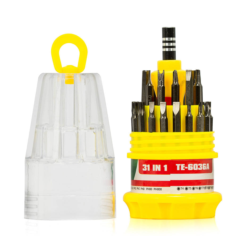 Kit Chave de Precisão 30 Peças para Manutenção Reparos com Ima Exbom TE6036A