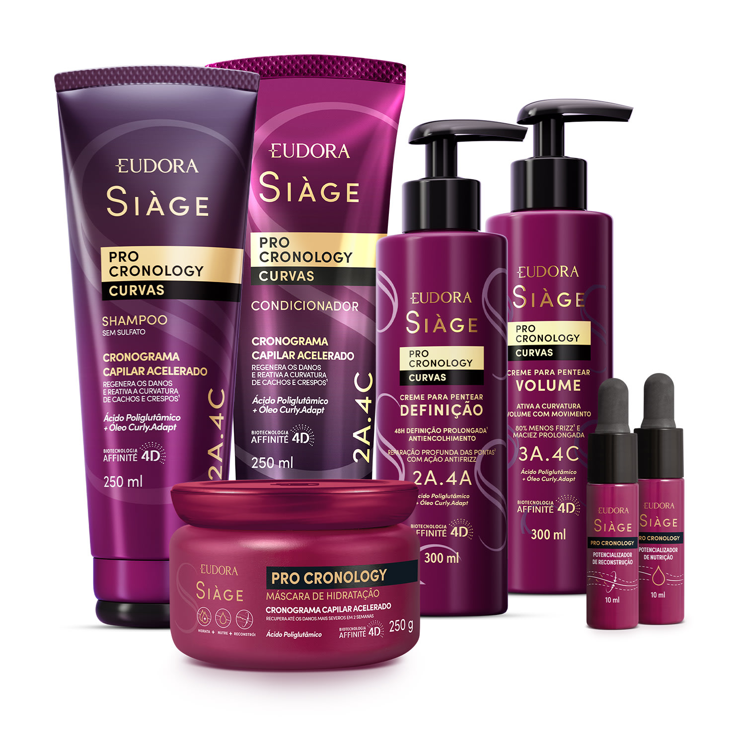 Combo Siàge Pro Cronology Curvas Completo (7 itens)
