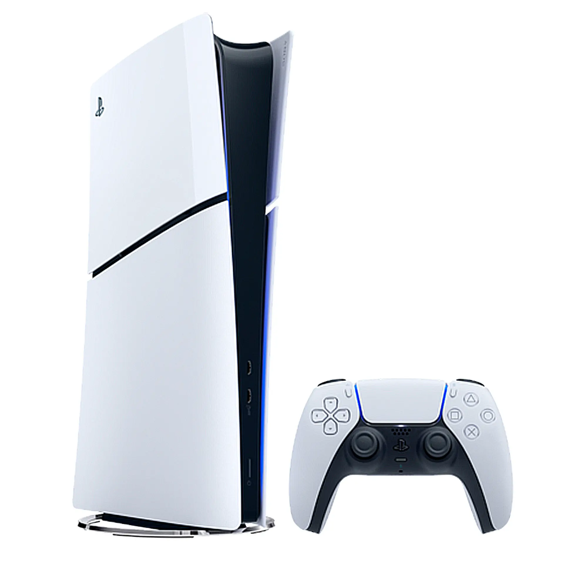 Console PlayStation 5 Slim Digital 825GB SSD + 2 Jogos 1 Controle DualSense - Branco/Preto - Bivolt