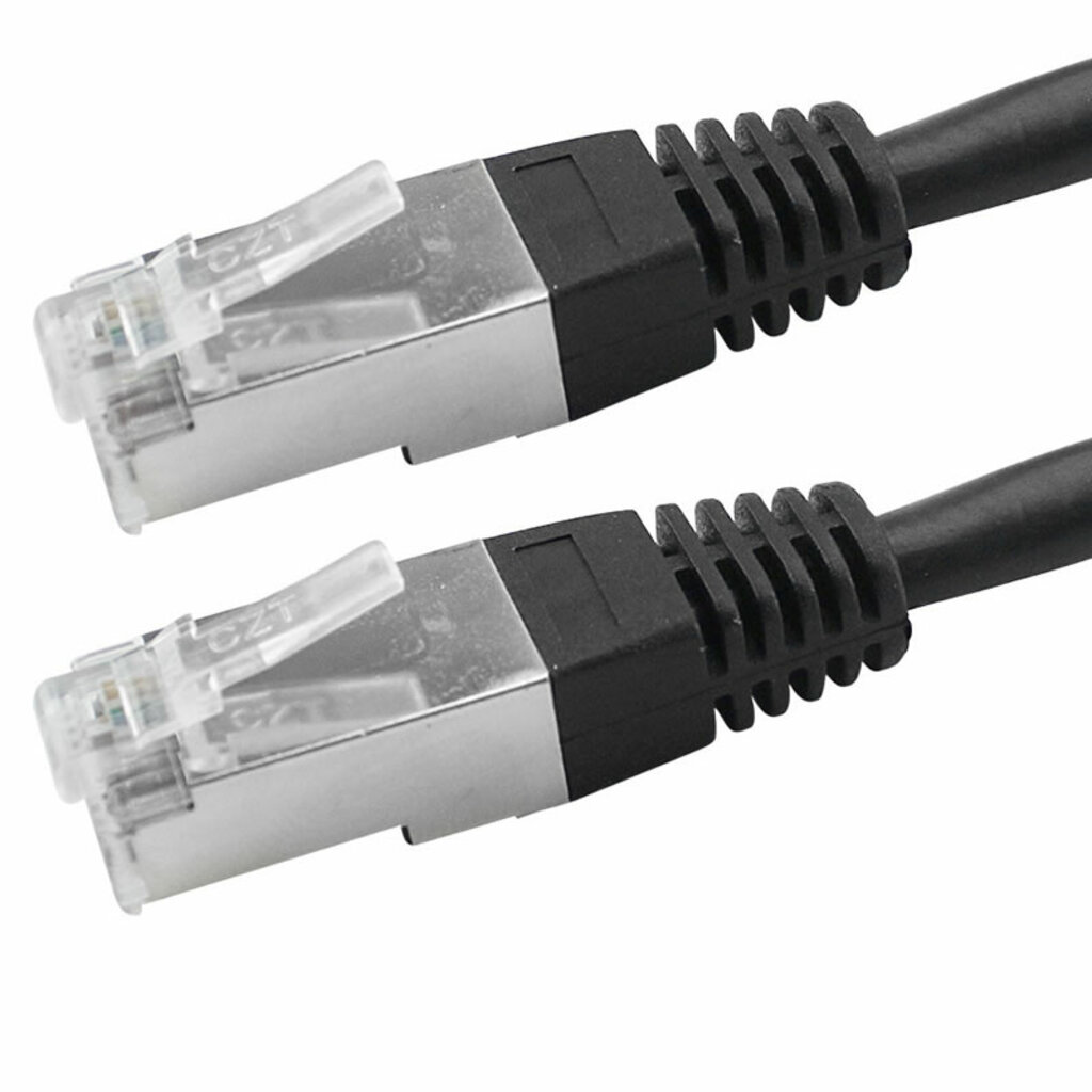 Cabo Patch Cord Cat.5e FTP 5,0 Metros Blindado Preto 5+ 018-9912