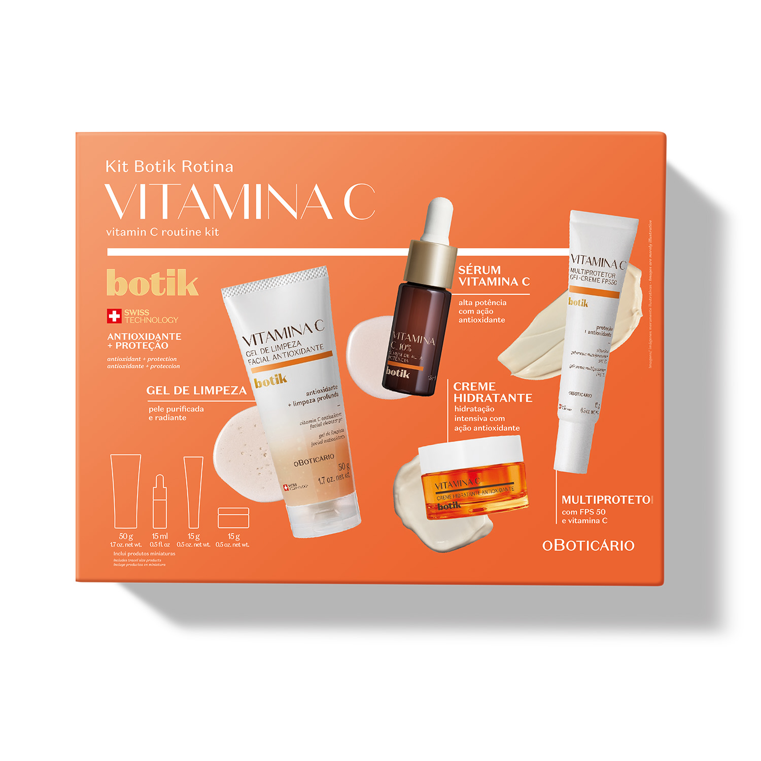 Mini Kit Rotina Botik Vitamina C (4 itens)