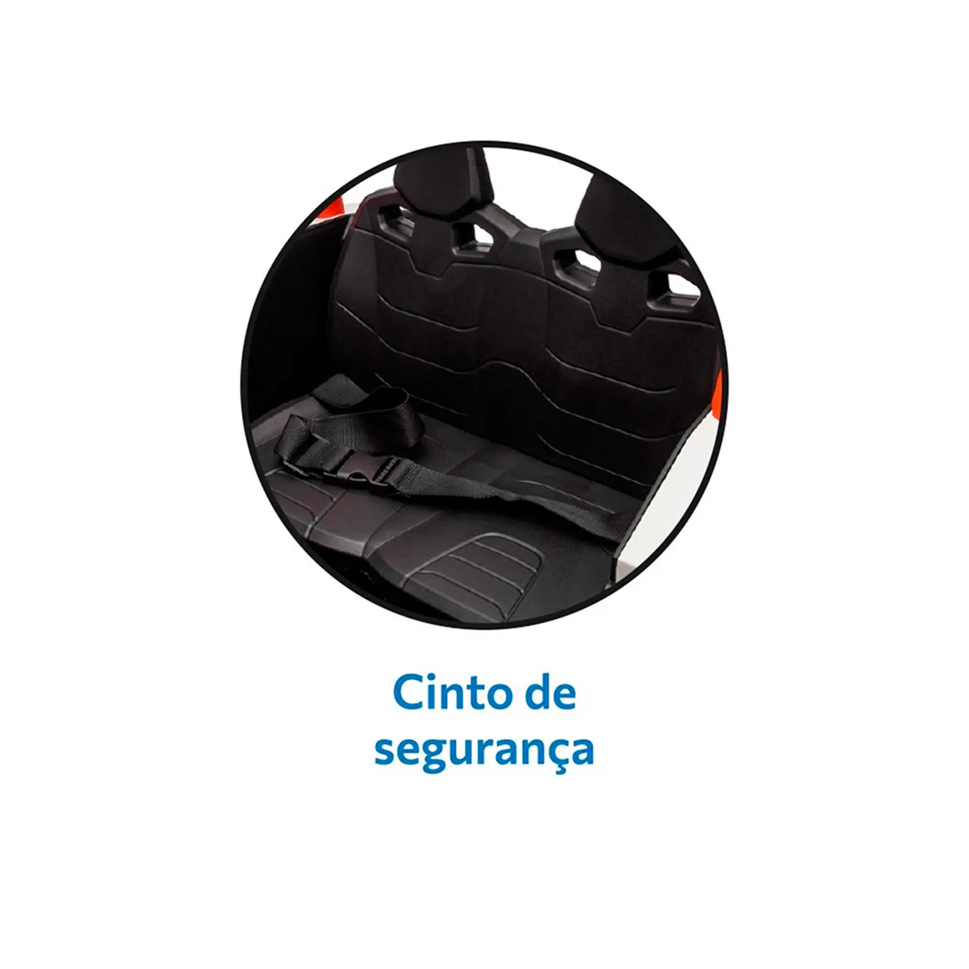 Quadriciclo Elétrico Infantil com Farol e Controle Remoto Bandeirante - Preto - 12 Volts