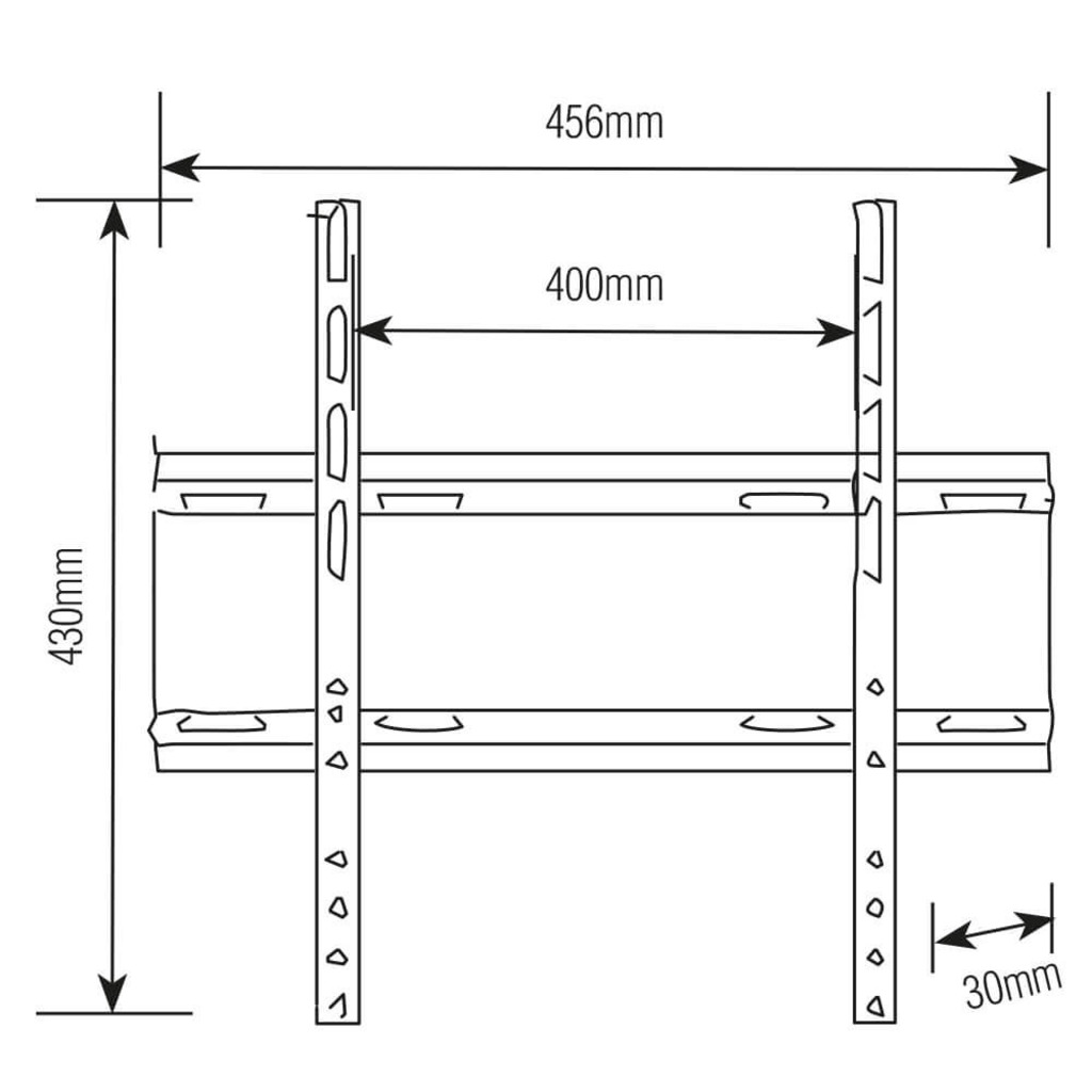 Suporte Fixo para TV 32 a 55 Polegadas Brasforma - SBRP404