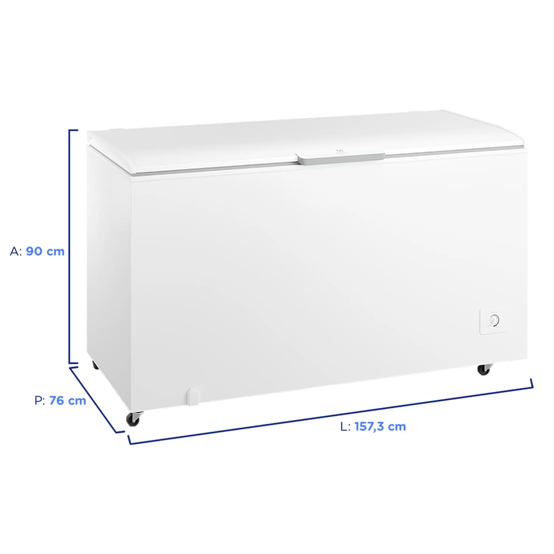 Freezer Electrolux 513L 1 Porta Horizontal Cycle Defrost Inverter HI550 - Branco - 110 Volts