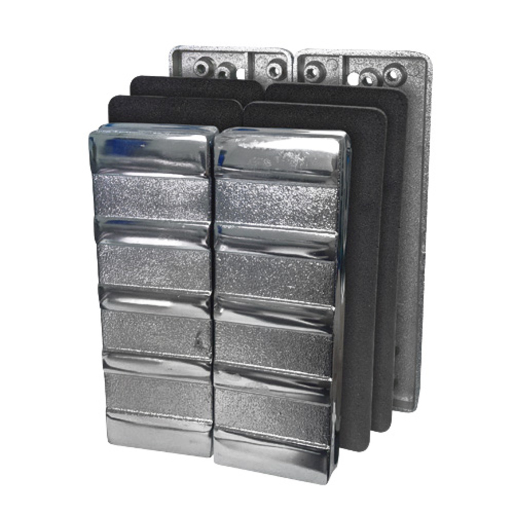 Suporte Universal para Fechadura Eletromagnética Cromado AGL 1301009 sem Puxador