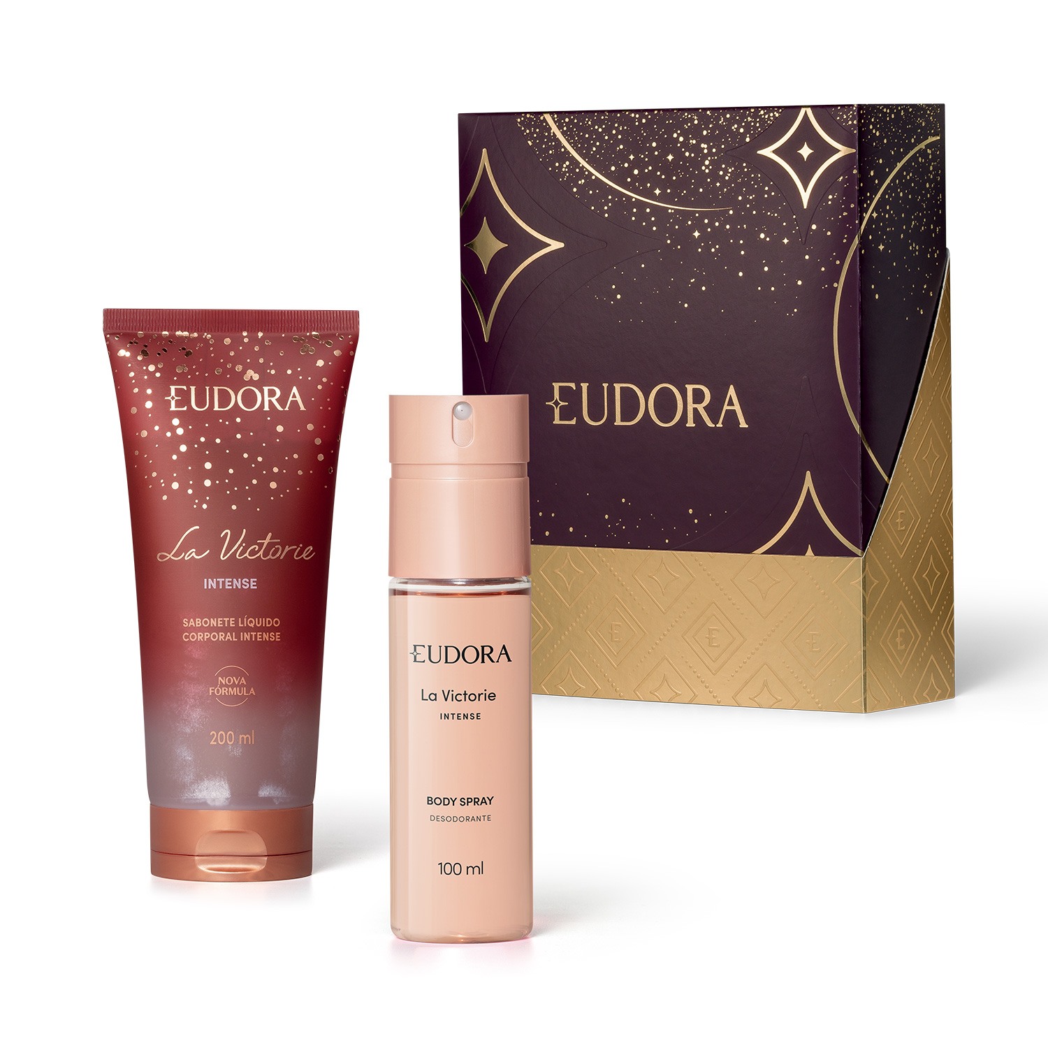 Kit Presente La Victorie Intense: Body Spray 100ml + Sabonete Líquido 200ml