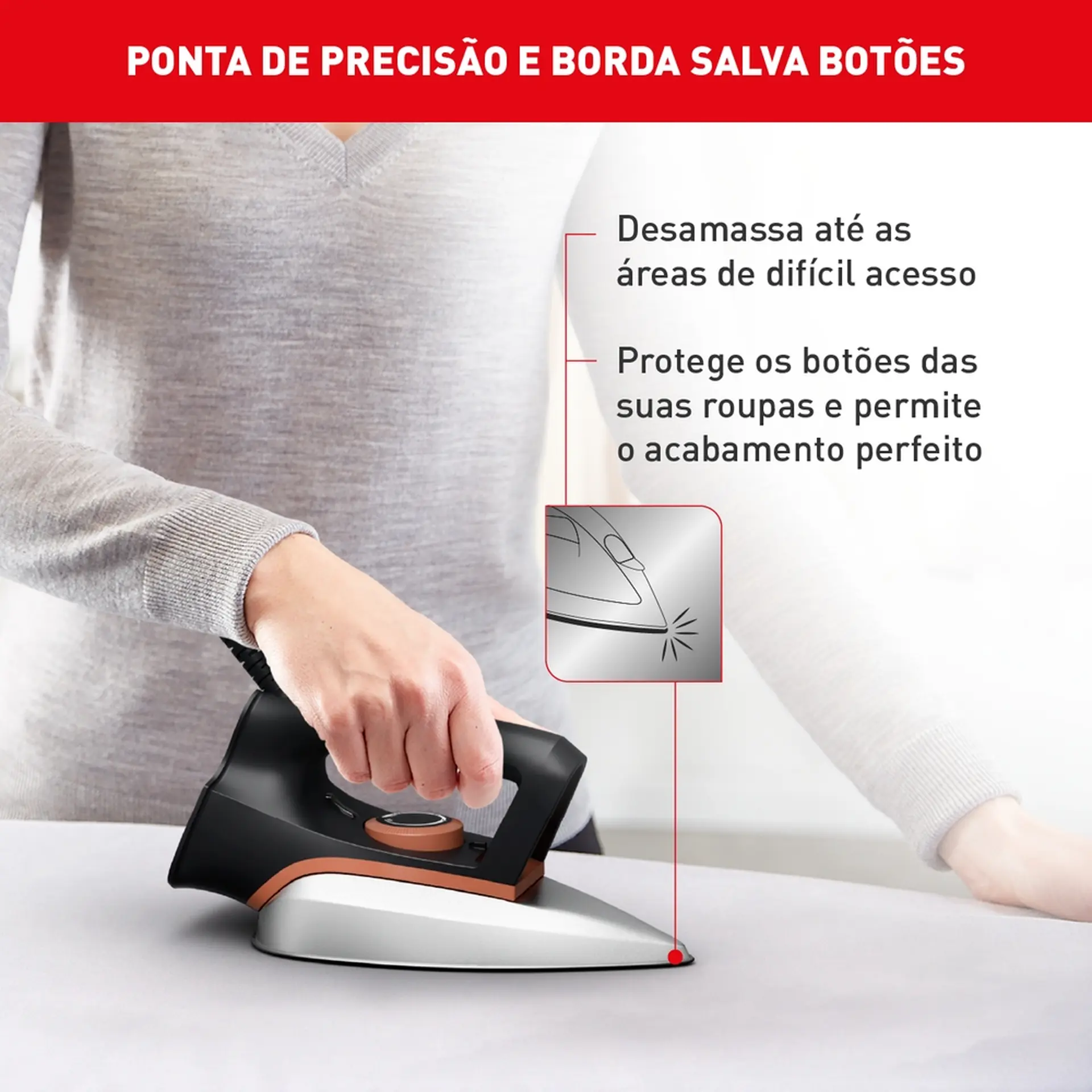 Ferro de Passar a Seco Arno Drygliss FS31 1200W - 110 Volts