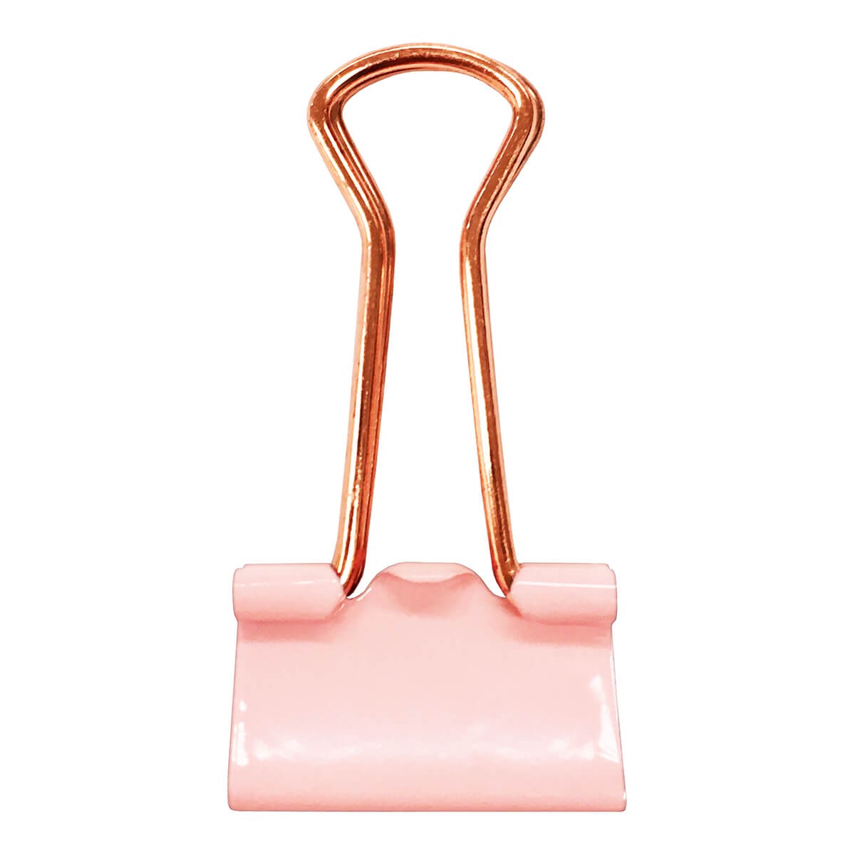 Prendedor de Papel Tilibra 19mm com 12 Unidades Rose Pastel