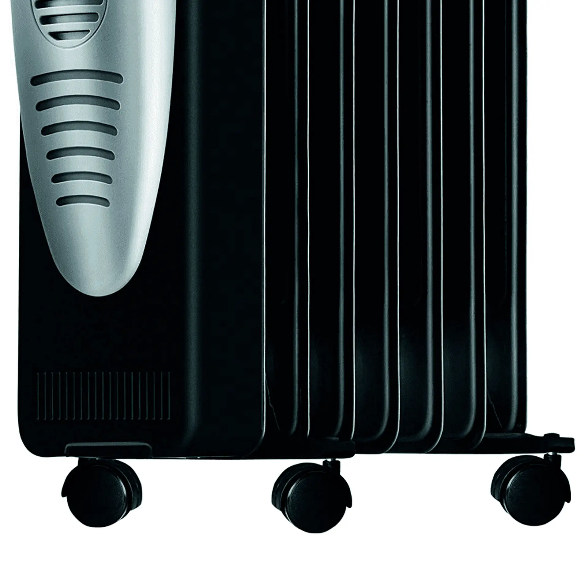 Aquecedor de Ar a Óleo A6 Mondial 1500W com 3 Níveis de Aquecimento - Preto/Prata - 110 Volts