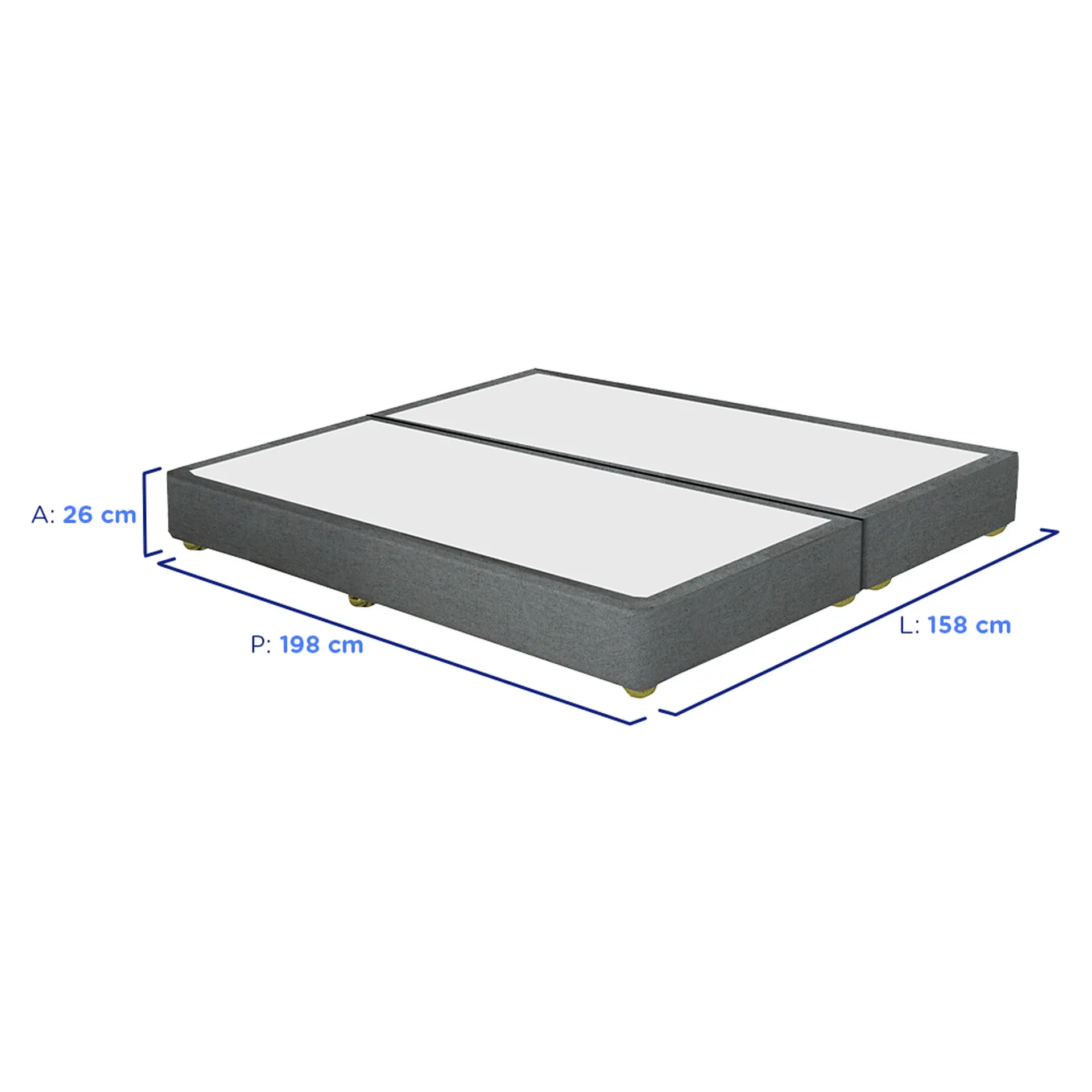 Colchão Cama Box Gazin Molas BlueWave Queen Size Grand Reale 158x198