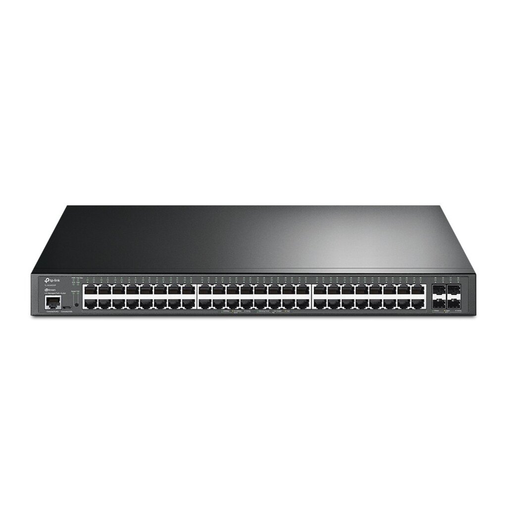 Switch PoE+ Gerenciável L2+ Tp-Link SG3452XP 48 Portas 10/100/1000 Mbps 4P SFP 10GE 2 Porta Console JetStream Omada