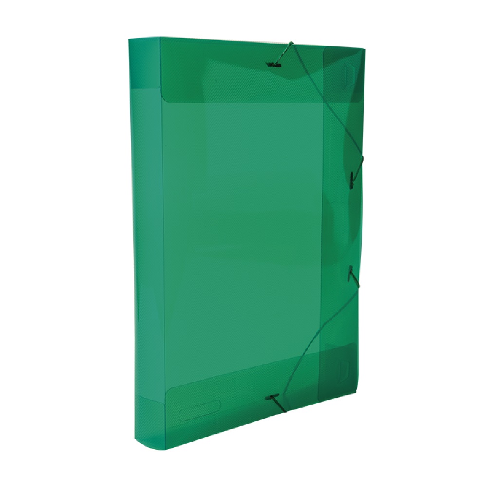 Pasta Aba Elástico Ofício 335 x 235mm Lombo 4cm Verde Dello Line Unitário 0257T0050