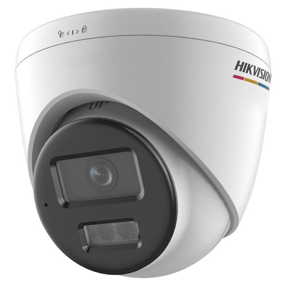 Câmera CFTV IP PoE DS2CD1347G2HLIUFSRB Dome 4MP ColorVu 30m 2,8mm Microfone Embutido Hikvision