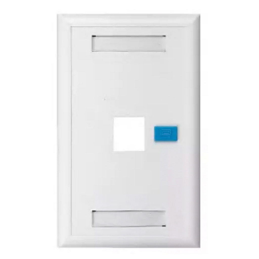 Espelho para Caixa 4x2 para 1 Keystone Branco Seccon SecLan - K-GL-1218A