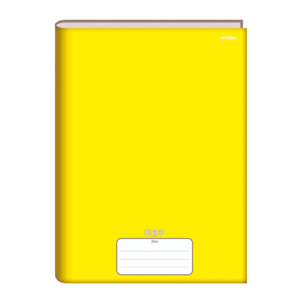 Caderno Brochurão Capa Dura Costurado 96 Fls 200x275 Amarelo - Unitário - Jandaia - 61-55