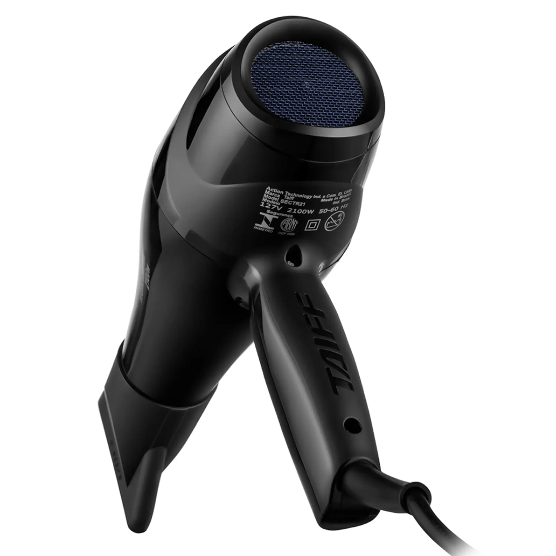 Secador de Cabelo Taiff Tourmaline 4 Temperaturas 2100W - Preto - 110 Volts