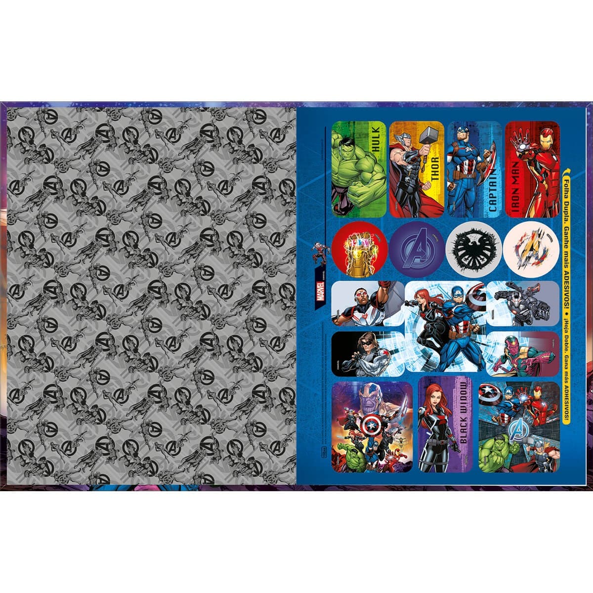 Caderno Brochura Tilibra Avengers Capa Dura 48 Folhas Sortido